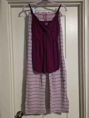 Kickee Pants OG (2015ish) Melody Stripe Pajama Set - Size Small - GUC (for age)